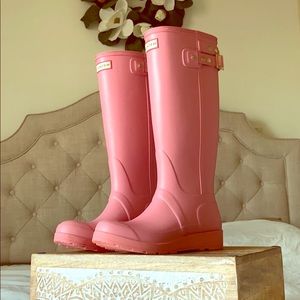 Pink Hunter Rain Boots